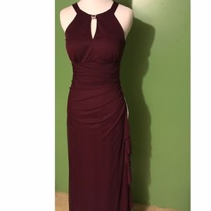 B&A Purple Halter Formal Prom Gown size 4